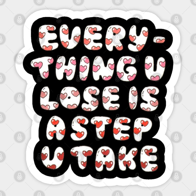 Everything u lose is a step u take//Drawing for fans Sticker by DetikWaktu